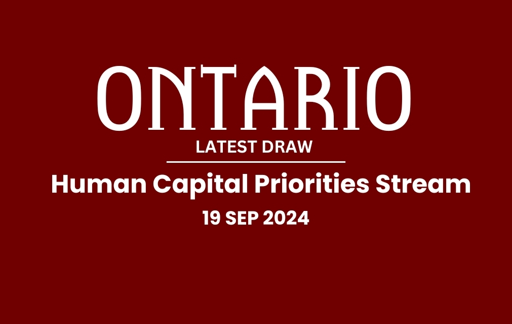 Ontario Update: Express Entry Human Capital priorities Stream